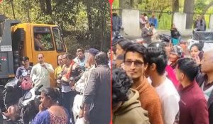Gas Crisis in Himachal: Villagers Block Traffic at Nohli Bridge in Hamirpur