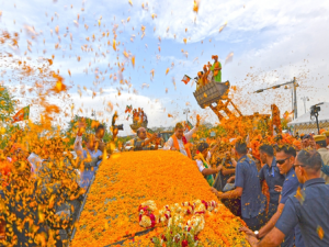 Jaipur turns saffron as BJP chief Nitin Nabin gets grand welcome