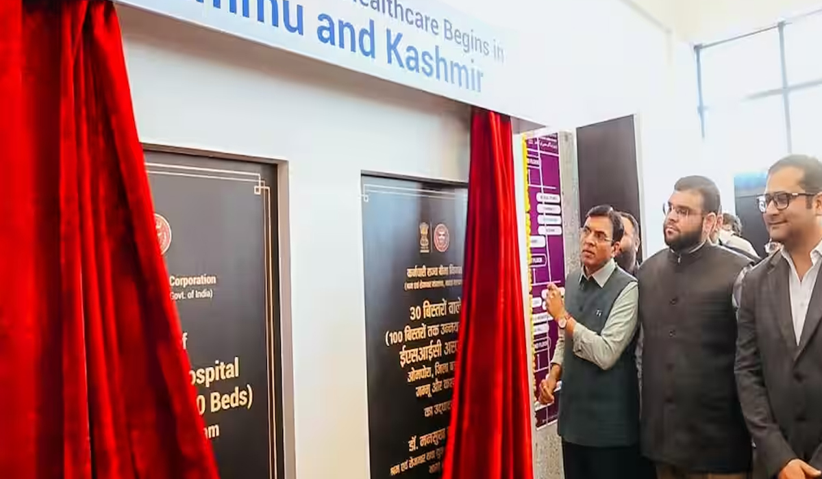 Jammu & Kashmir: First ESIC Hospital Inaugurated in Budgam; Union Minister Presides over Ceremony
