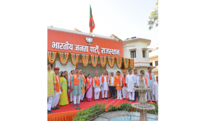CM Sharma says we need public-centric governance on BJP foundation day in Jaipur