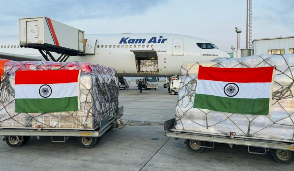 India Sends Relief Aid to Afghanistan Amid Floods and Earthquakes