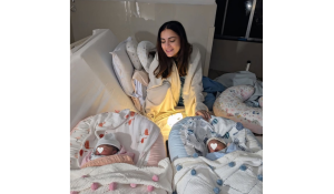 Shraddha Arya shares a glimpse of her twins in the morning