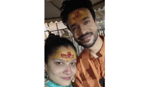 Ankita Lokhande and Vicky Jain visited the Mahakal Temple
