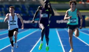 Teen sprinter Gout records record-breaking 200-meter win
