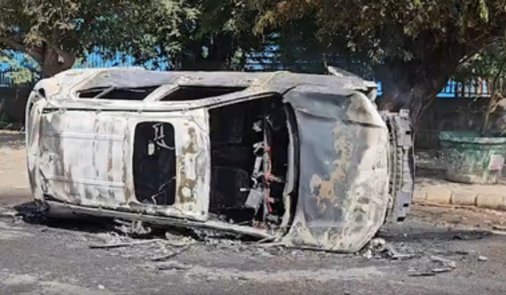Noida workers’ protest turns violent; vehicles torched amid wage hike demand