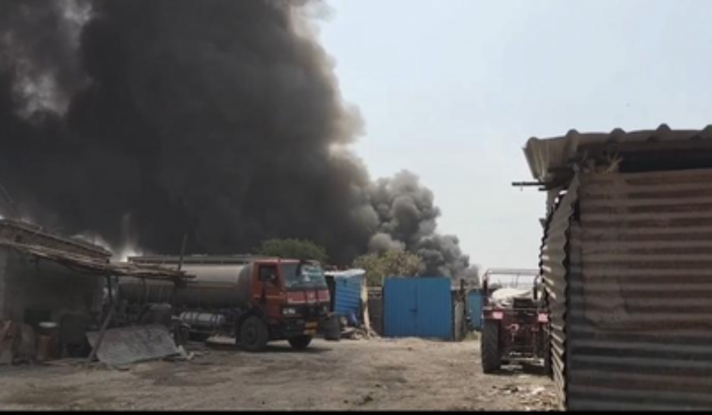 Massive Fire in Ghaziabad’s Indirapuram Slum Area, No Casualties Reported