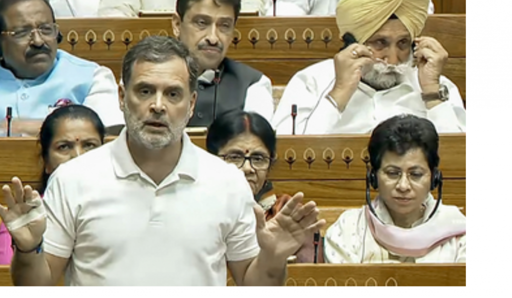 Rahul Gandhi targets the Centre over the Women's Reservation Bill in the Lok Sabha