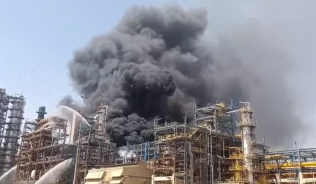 Massive Fire at Rajasthan Refinery Hours Before PM Modi’s Mega Inauguration