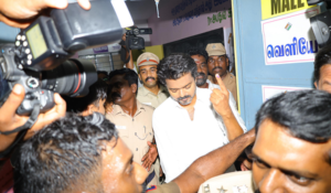 Vijay casts vote in Chennai, demands transportation for voters