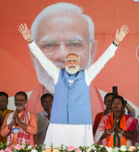 PM Modi holds mega road show in Siliguri after three rallies
