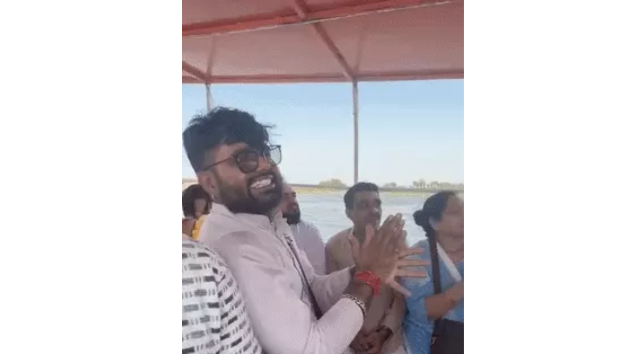This is footage from before the accident. No one was wearing a life jacket. They were chanting Radhe-Radhe.