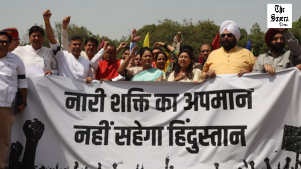 Rekha Gupta Leads BJP Protest on Women’s Bill