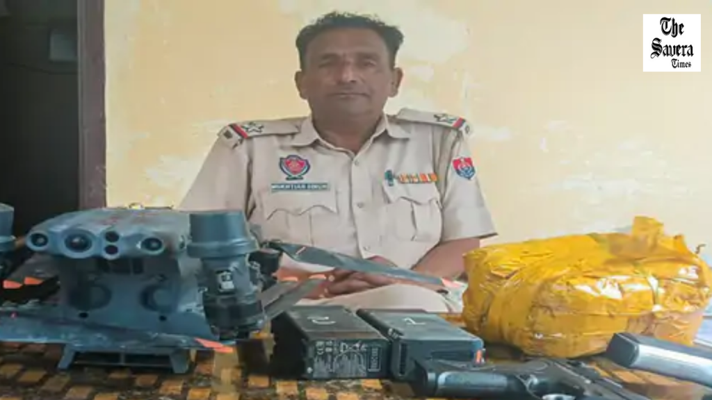 Amritsar drone smuggling busted, heroin and Glock seized