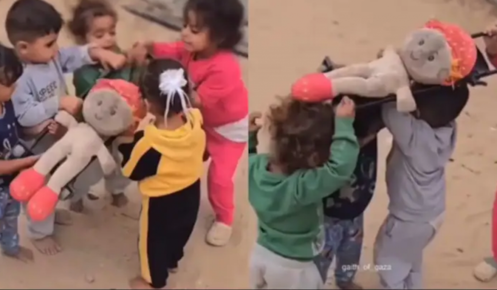 A Doll’s Funeral: Gaza’s Youngest Carry the Weight of War as Children Play With Grief