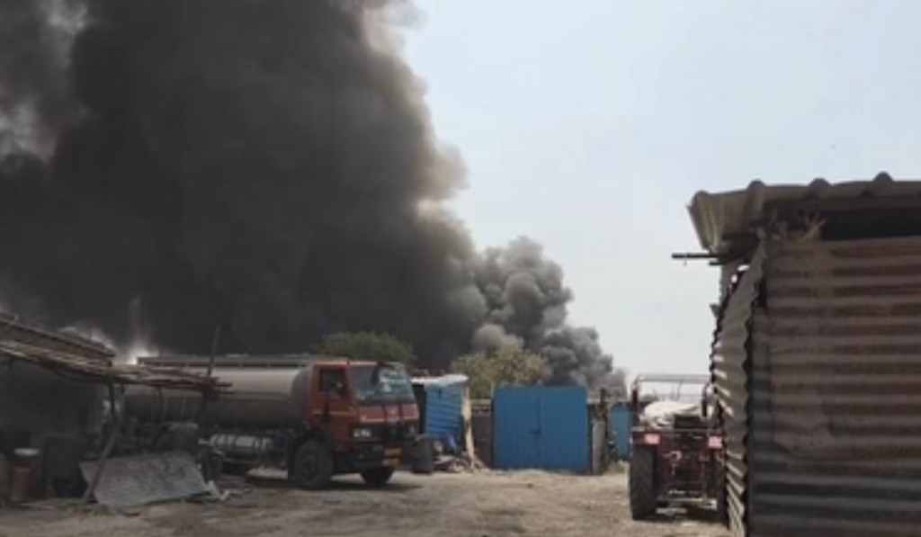 Fire engulfs slum cluster in Ghaziabad's Indirapuram, no casualties reported; rescue teams on alert