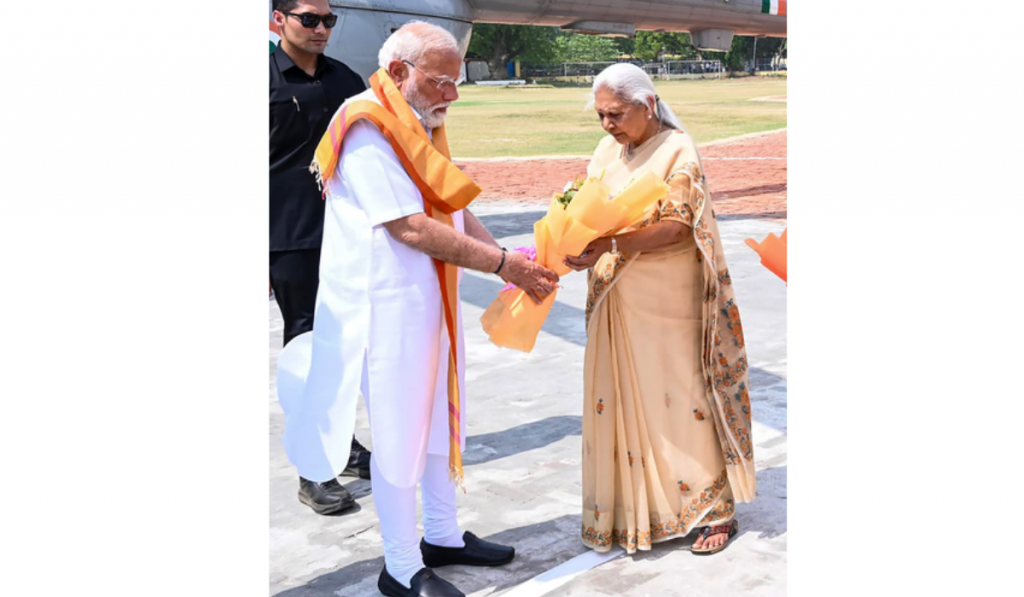 PM Modi gets grand welcome in Varanasi, women power in spotlight