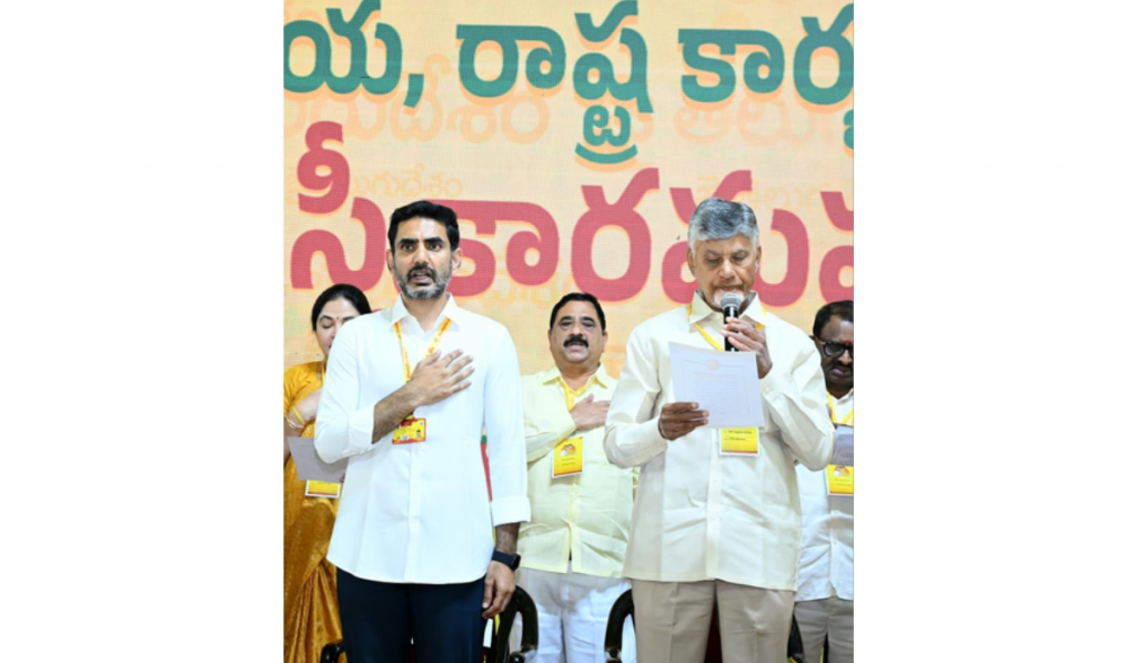 Lokesh takes oath as TDP’s National Working President