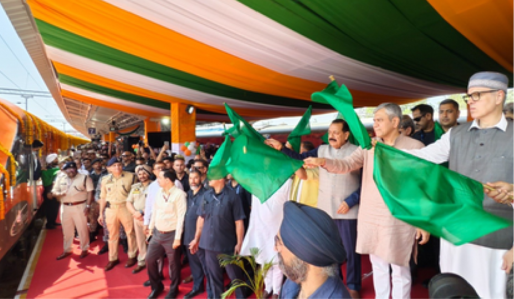 Ashwini Vaishnaw flags off Vande Bharat Express train service from Jammu to Srinagar