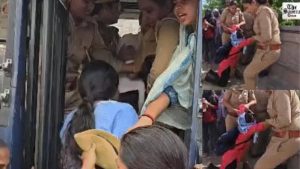 1076 Employees Protest in Lucknow Over Wage Dispute, Police Action
