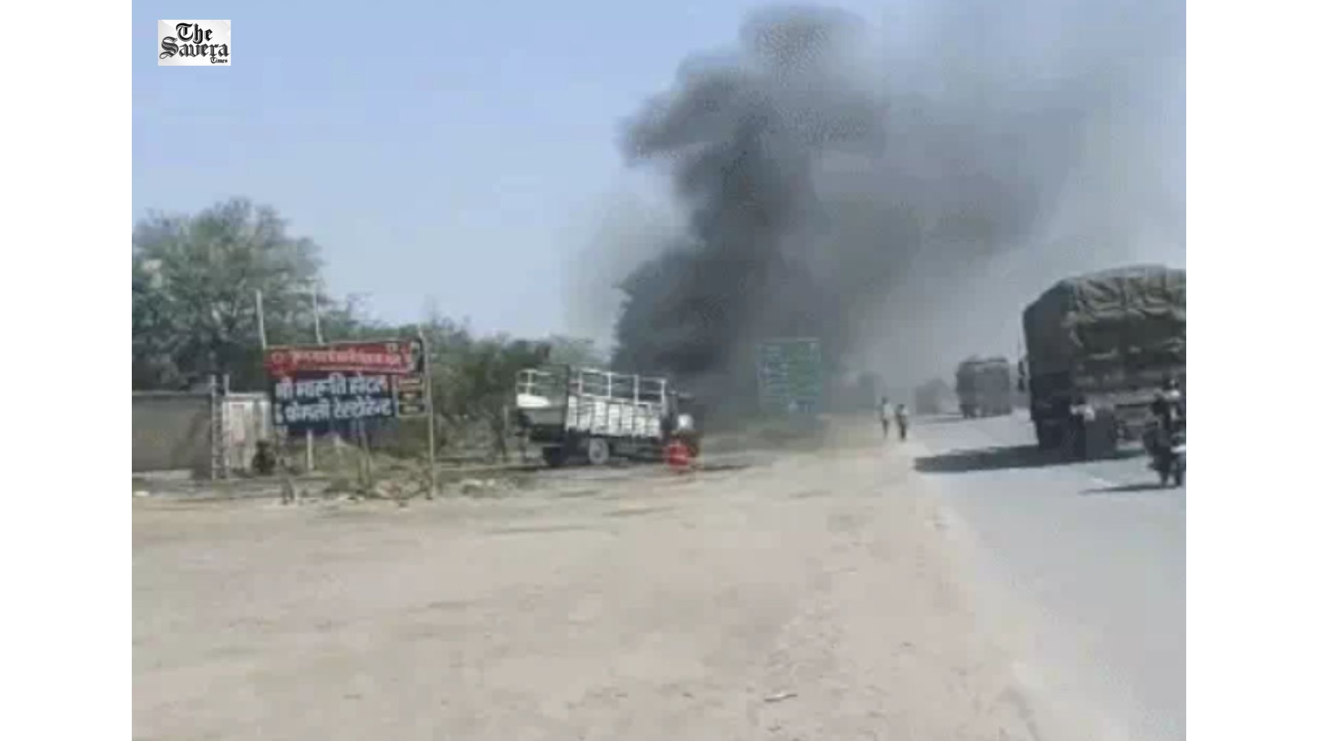 Driver Moves Burning Chemical Truck, Avoided Major Mishap