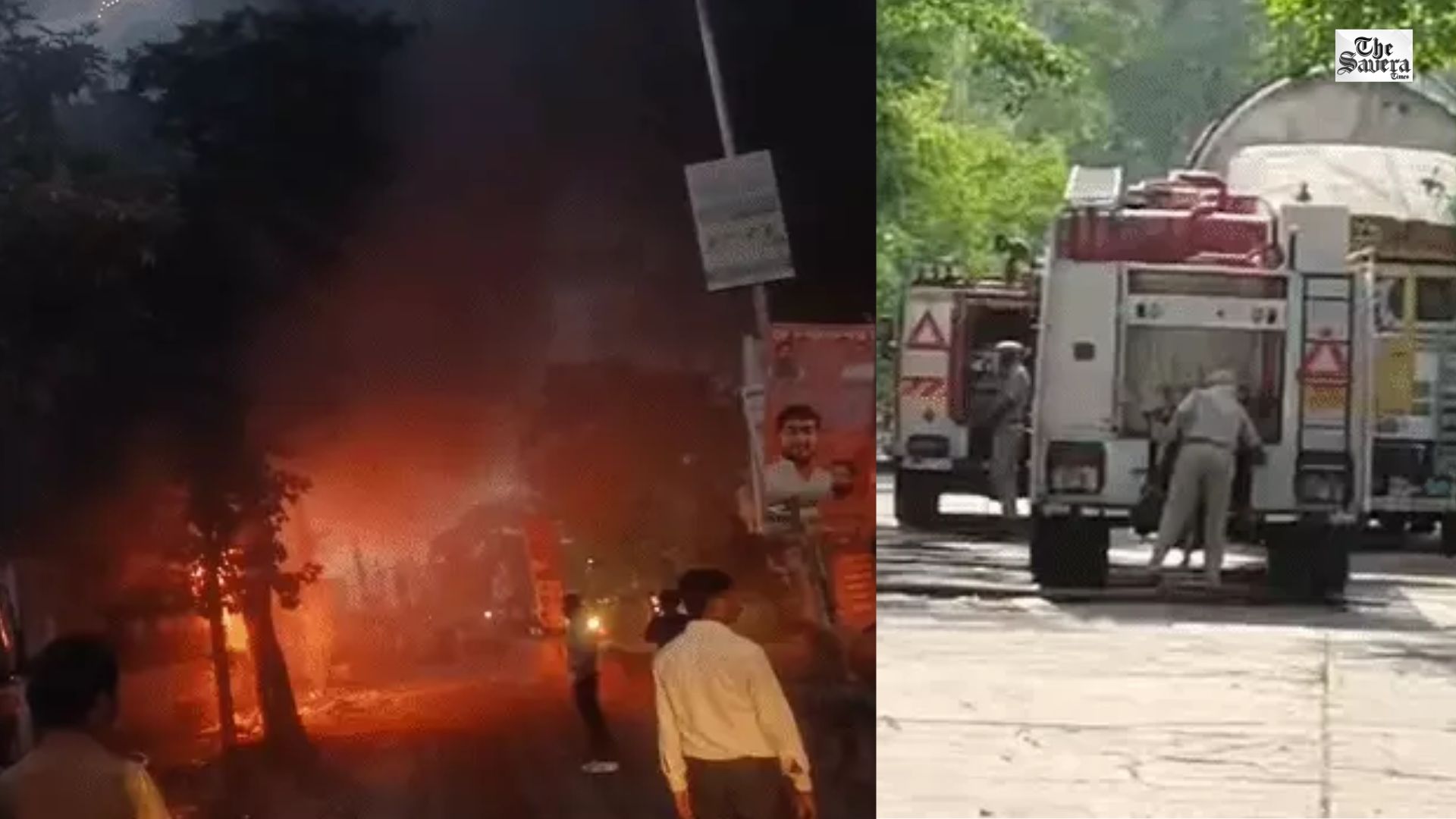 Massive Fire at Lucknow Warehouse, Smoke Seen 2 km Away