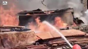 Fire Breaks Out at Tent Warehouse in Delhi Jyoti Nagar