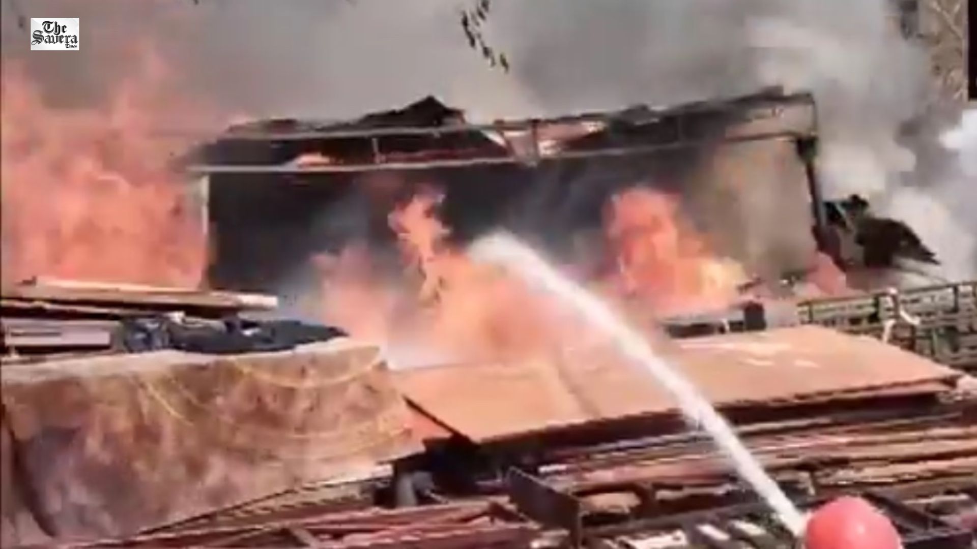 Fire Breaks Out at Tent Warehouse in Delhi Jyoti Nagar