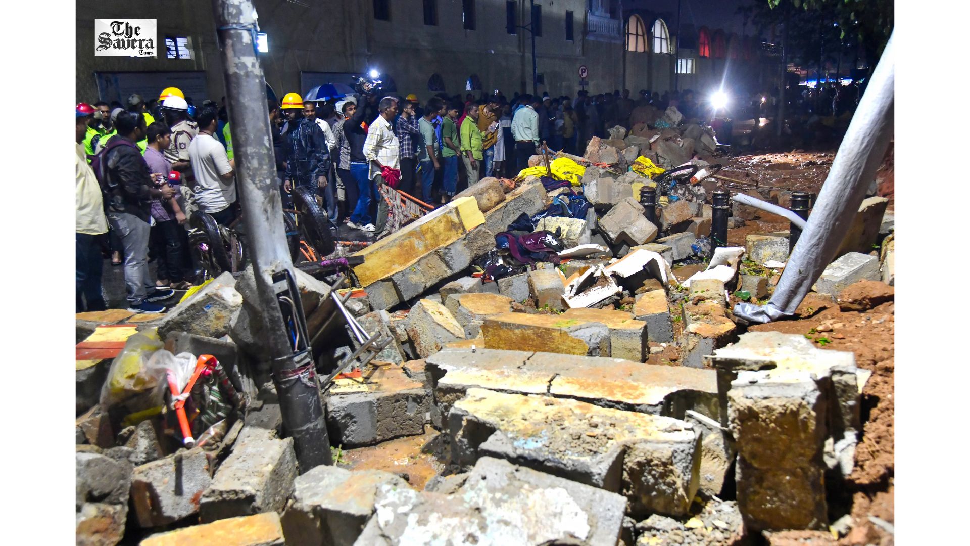 Hospital Wall Collapse: Karnataka Lokayukta Justice Patil Inspects Site, Order Probe