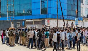 Workers Protest erupts again in Noida sector 63; heavy police force deployed to maintain law