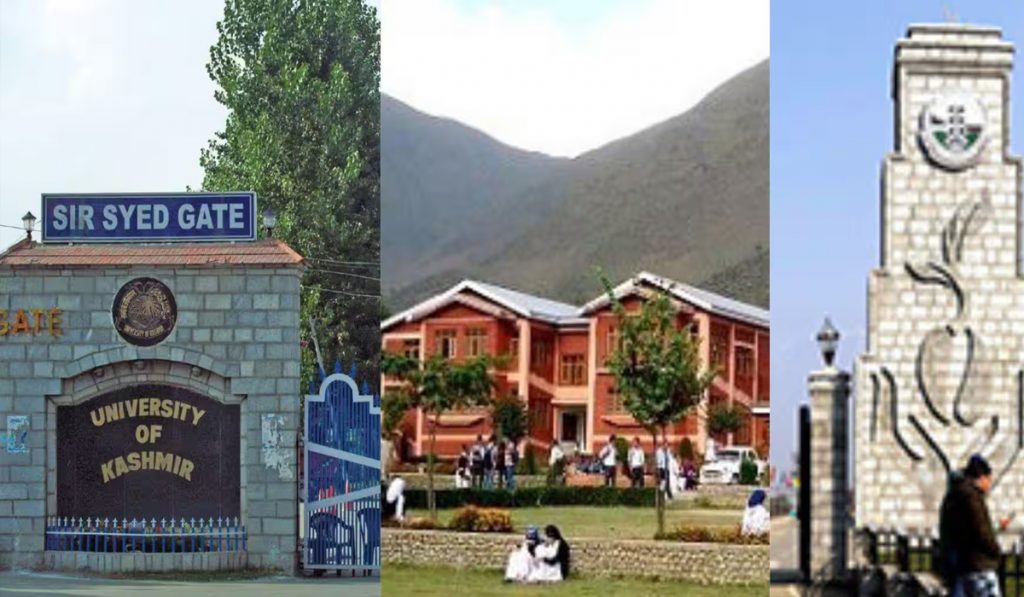 kashmir universities mou cancelled