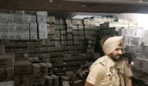 Big raid by excise and police in Beas, more than 2500 boxes of liquor recovered