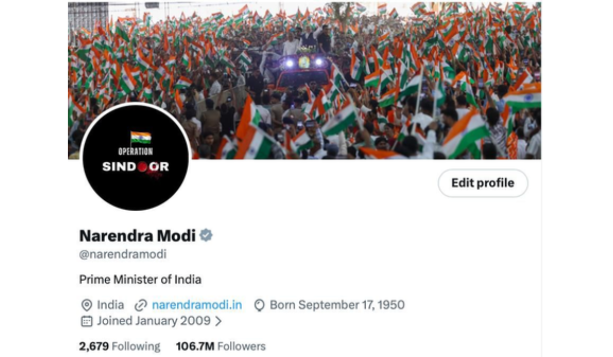 ‘Operation Sindoor’ Anniversary: PM Modi and Ministers Update Social Media Profiles