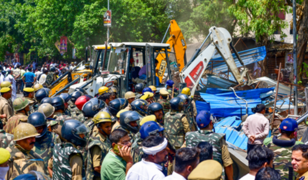 Lucknow bulldozer action: 240 lawyers’ chambers demolished following High Court order