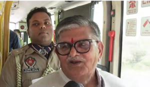 Punjab Governor Gulab Chand Kataria travels by bus to attend public function