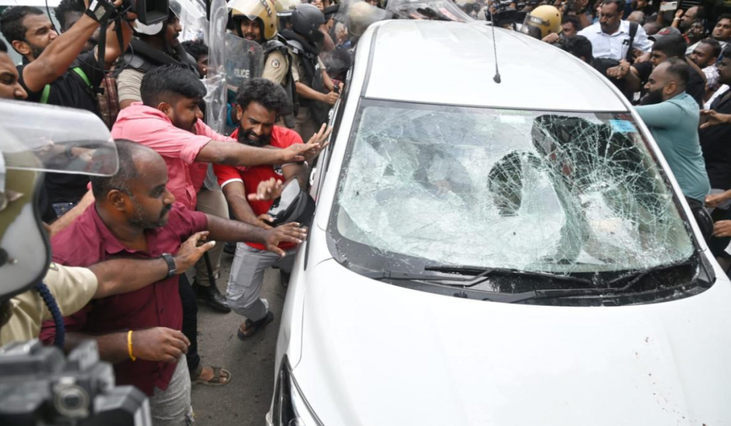 Case filed against 8 after ED vehicle attacked near Kerala CM’s residence