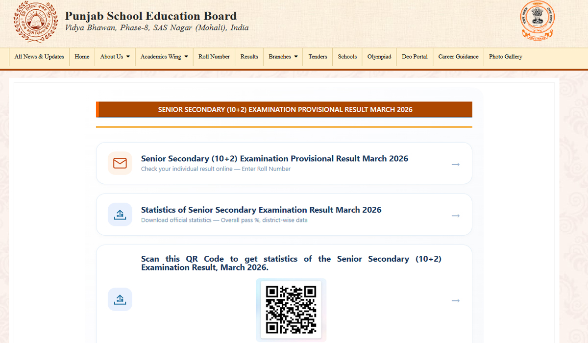 PSEB Class 12th Result declared; Girls shine on Top three positions