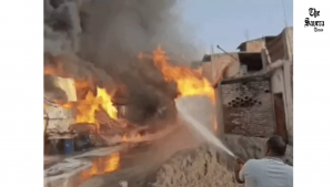 Fire Breaks Out at Paint Factory and Bamboo Warehouse in Sonipat After Suspected Chemical Blast