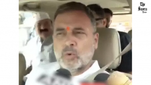 Rahul Gandhi in Raebareli Warns of ‘Economic Storm’, Targets PM Modi Over Foreign Visit