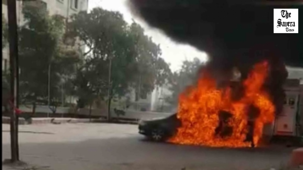 Pachor petrol pump blaze