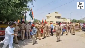 On the last day of nominations in Bathinda, chaos ensued as BJP-Akali Dal-Congress leaders broke barricades to enter.