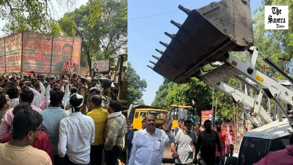 Lawyers Protest Demolition in Lucknow