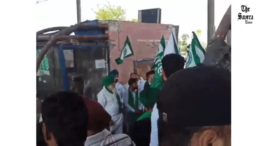Farmers Protest at Ludhiana Toll