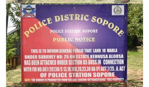 J-K Police attach immovable property of Pak-based terror handler