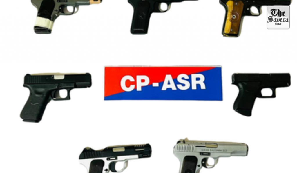 Four arrested in Punjab for possessing seven pistols