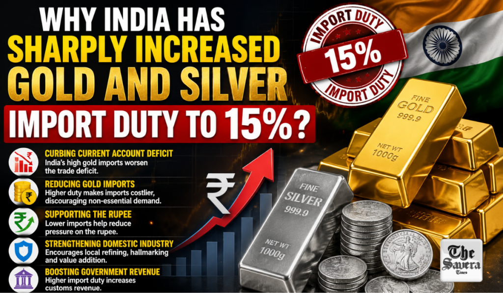 Why India Has Sharply Increased Gold and Silver Import Duty to 15%?