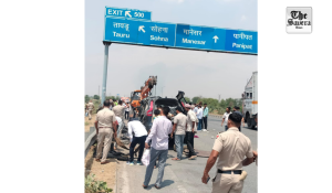 5 UP cops killed in accident on KMP Expressway in Haryana’s Nuh district
