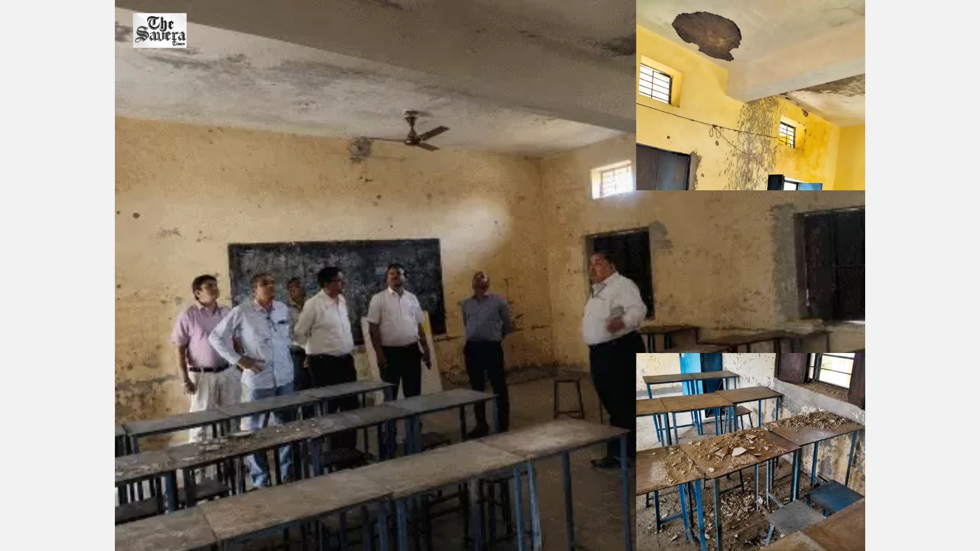 Ceiling Plaster Collapses at Government School in Banswara, 4 Students Injured Despite ₹10 Lakh Repair Work