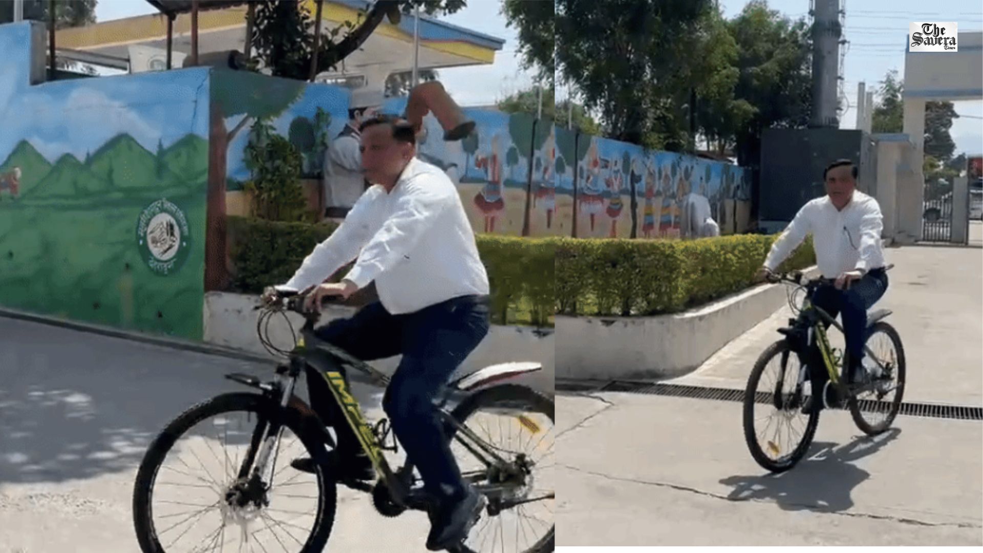 Director General Banshidhar Tiwari Arrives at Office on Bicycle in Dehradun, Promotes ‘No Vehicle Day’ Initiative
