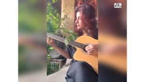 Twinkle Khanna Learns Guitar From 12-Year-Old Daughter, Says Every Wrong Note Gets a “Condescending Look”