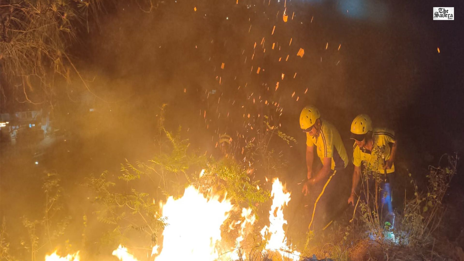 Forest Fire Near Basugaon in Uttarakhand Brought Under Control by Joint SDRF-NDRF Operation